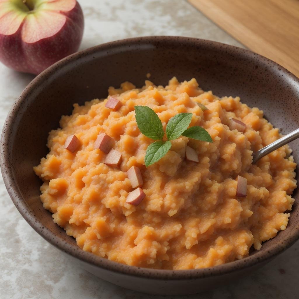 Sweet Potato Apple Mash - Mommy caring